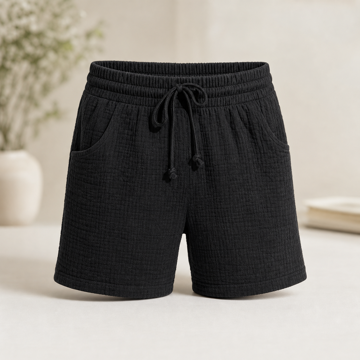 Agata Gaetani™ Shorts elastici traspiranti da donna con vita elastica