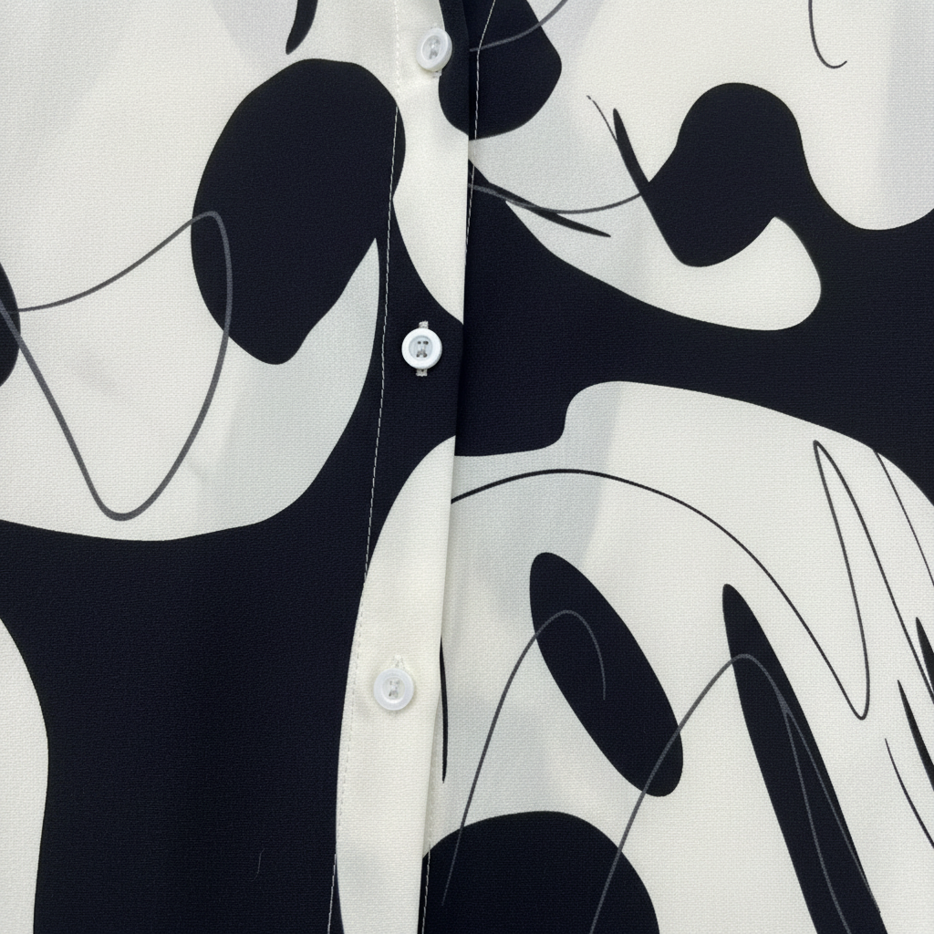 Agnese Abbondanza™ Camicia morbida traspirante con stampa artistica