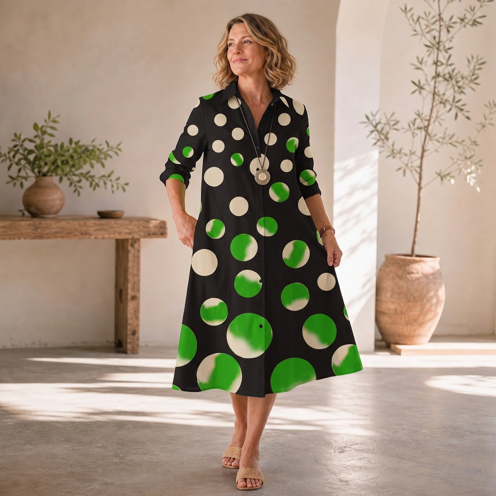 Agnese Lambruschini™ Abito midi elegante per uno stile senza sforzo