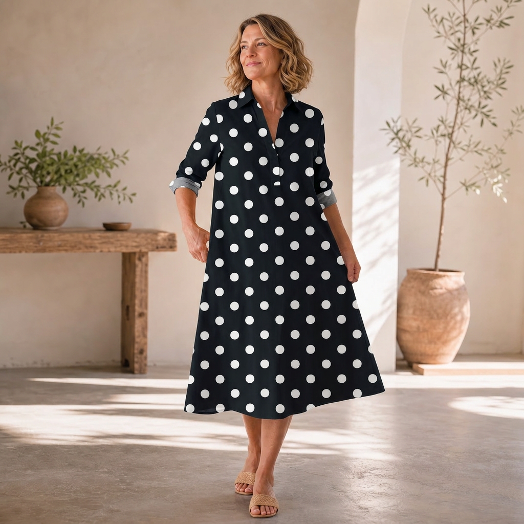 Agnese Lambruschini™ Abito midi elegante per uno stile senza sforzo