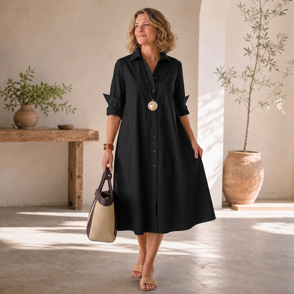 Agnese Lambruschini™ Abito midi elegante per uno stile senza sforzo