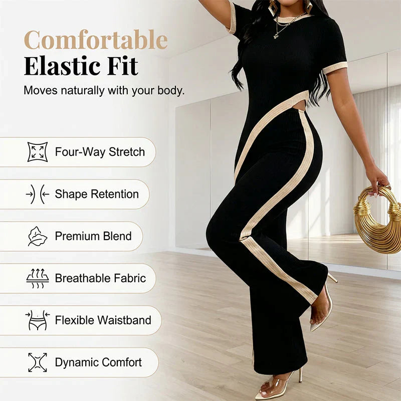 Agnese Melillo™ Set coordinato blusa e pantaloni a zampa