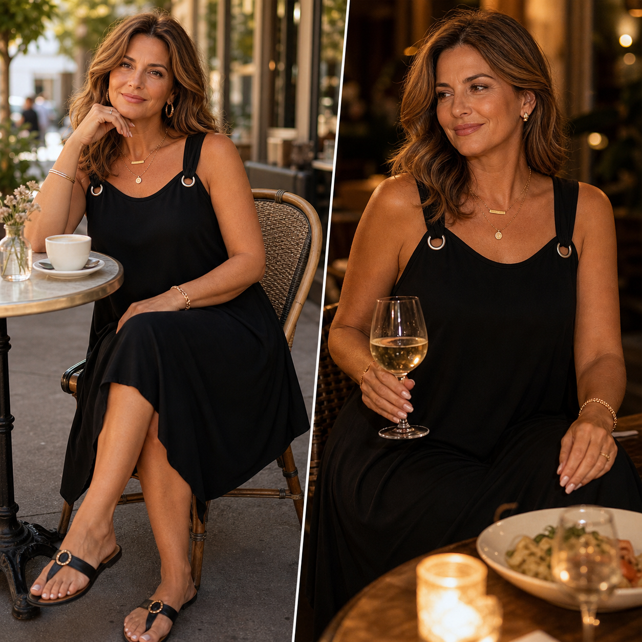 Alba Mereu™ Vestito smanicato fluido per uno stile estivo senza sforzo