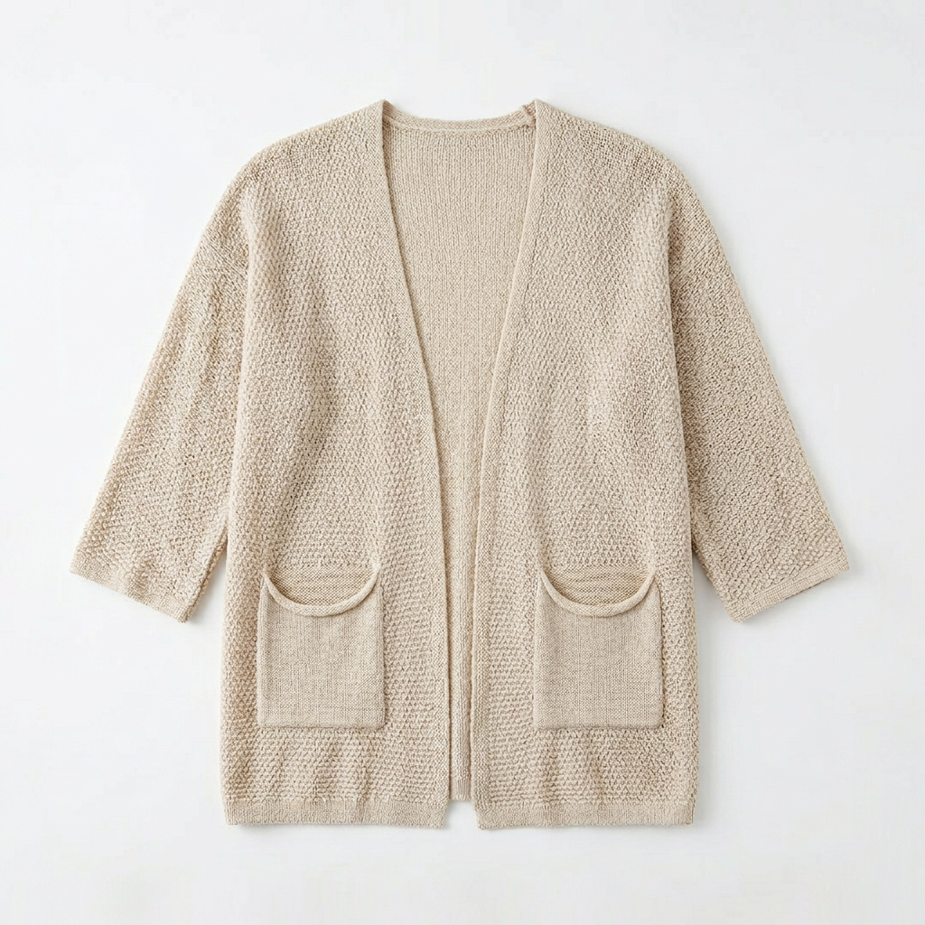 Alessia Marino™ cardigan layering a maniche 3/4 senza sforzo