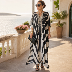 Amelia Leoncini™ Vestito kaftan fluido per uno stile estivo senza sforzo
