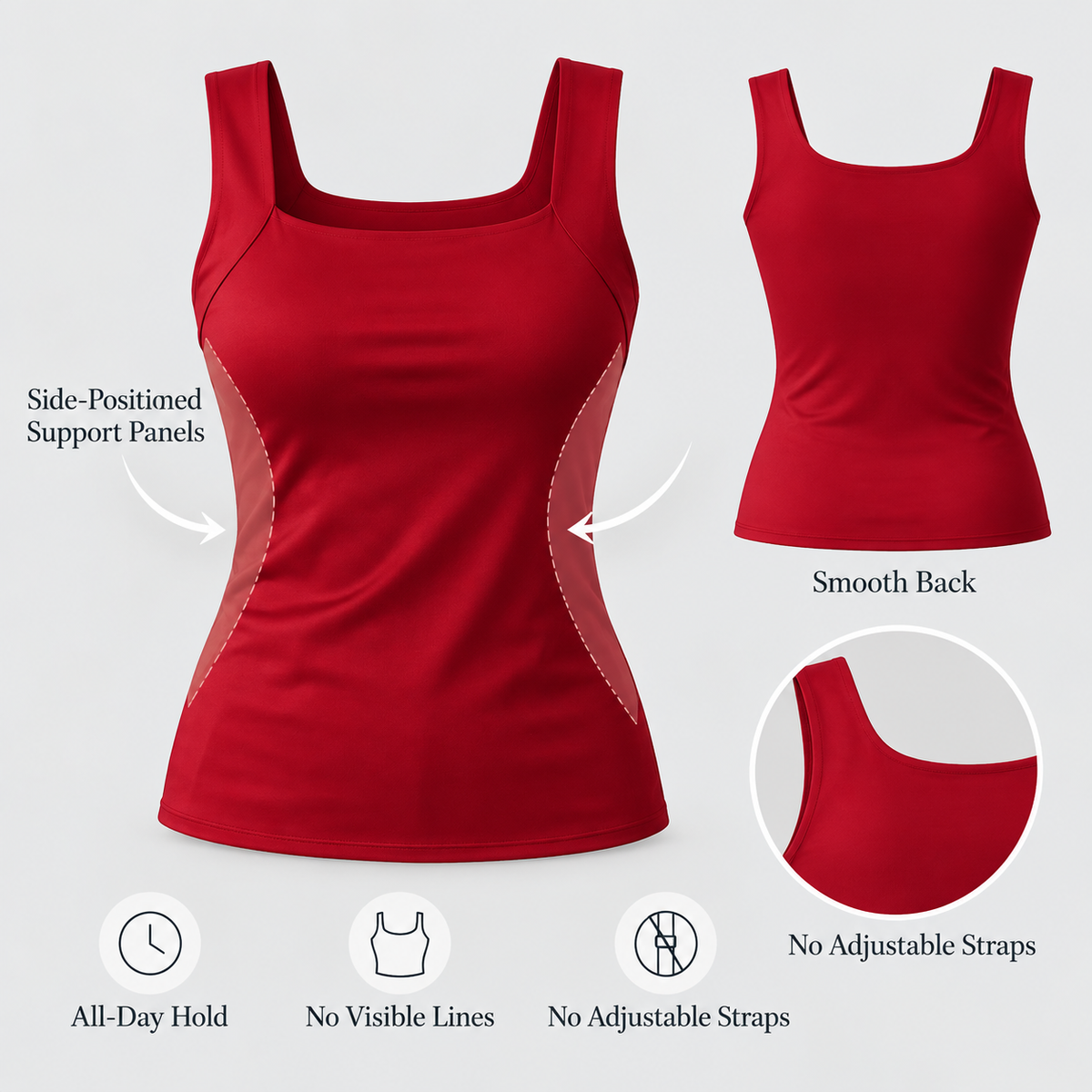 Anchorella™ Top con reggiseno integrato per un sostegno senza sforzo