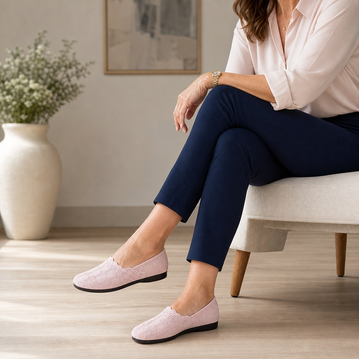 Andreina Genovese™ Ballerine slip-on intrecciate traspiranti