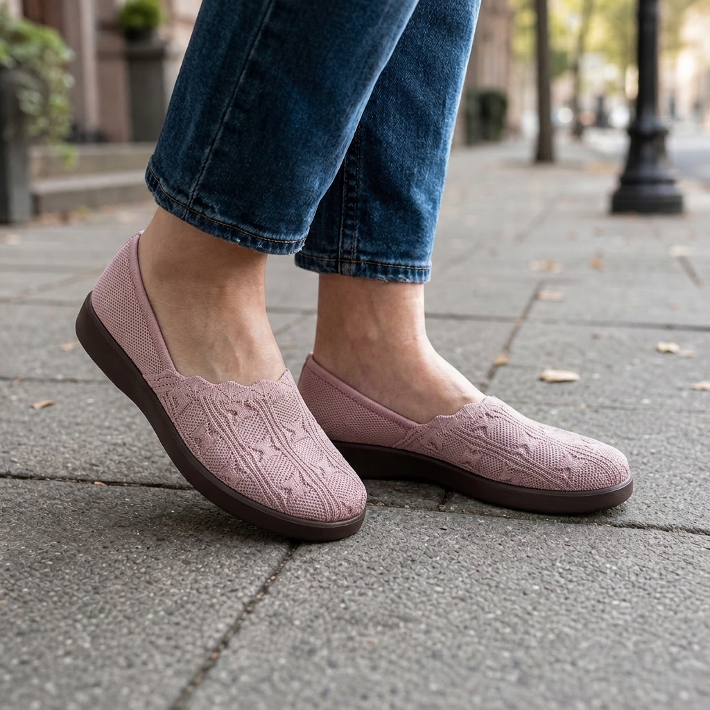 Andreina Genovese™ Ballerine slip-on intrecciate traspiranti
