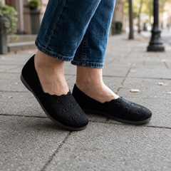 Andreina Genovese™ Ballerine slip-on intrecciate traspiranti