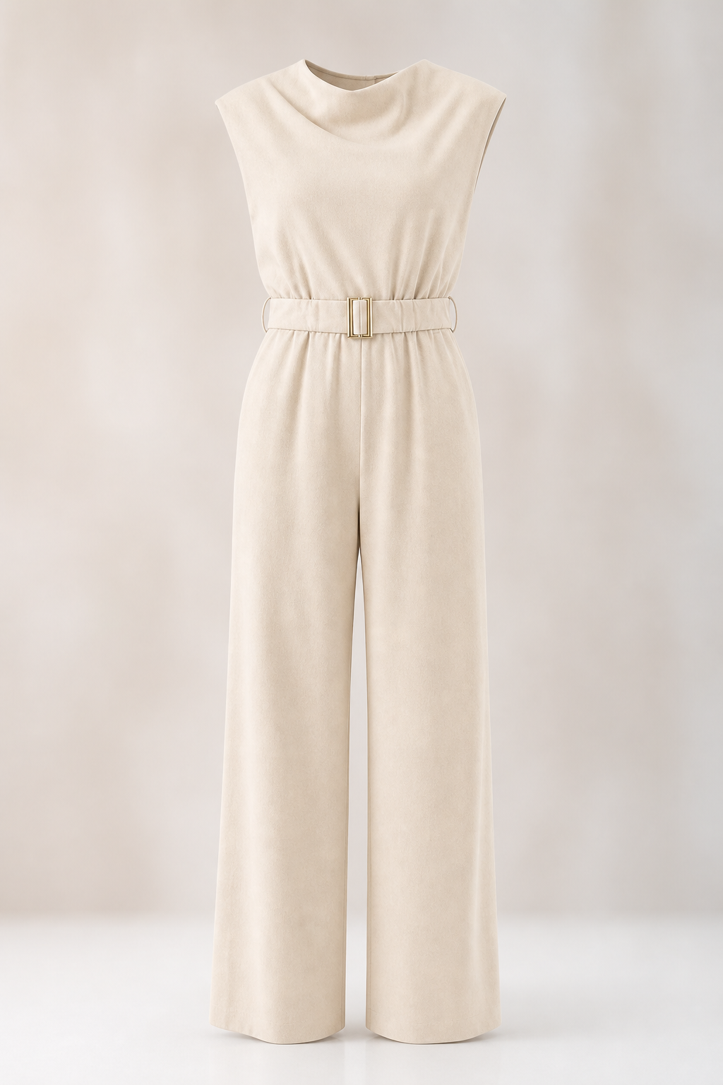Annunziata Anastasi™ Elegant Belted Jumpsuit, Sleeveless