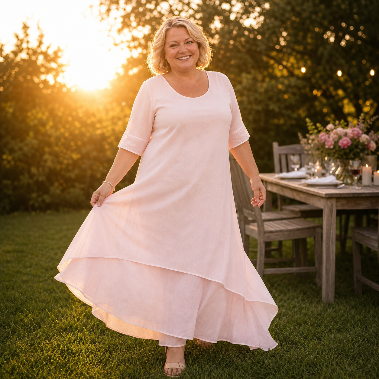 Antonia Lucania™ Abito maxi fluido per un'eleganza estiva senza sforzo