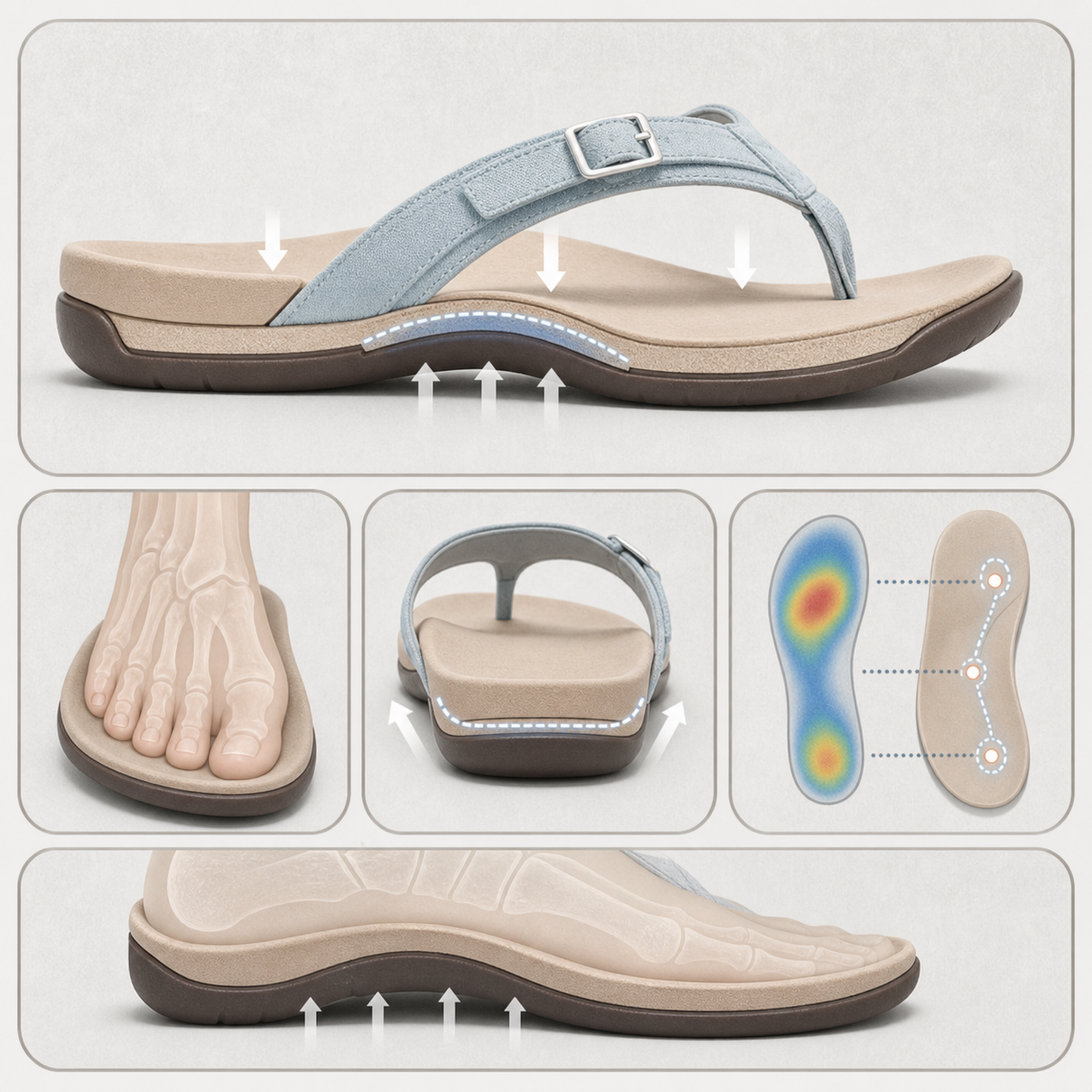 ArchCare Pro+™ Sandali ortopedici estivi per un supporto confortevole