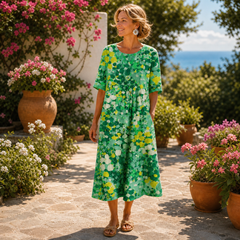 Azzurra Giovinazzo™ Vestito midi traspirante per uno stile senza sforzo