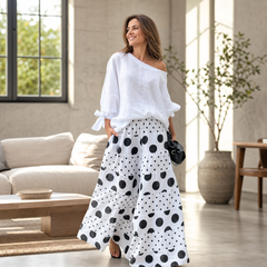 Azzurra Maggio™ Coordinato blusa ampia e pantaloni a gamba larga
