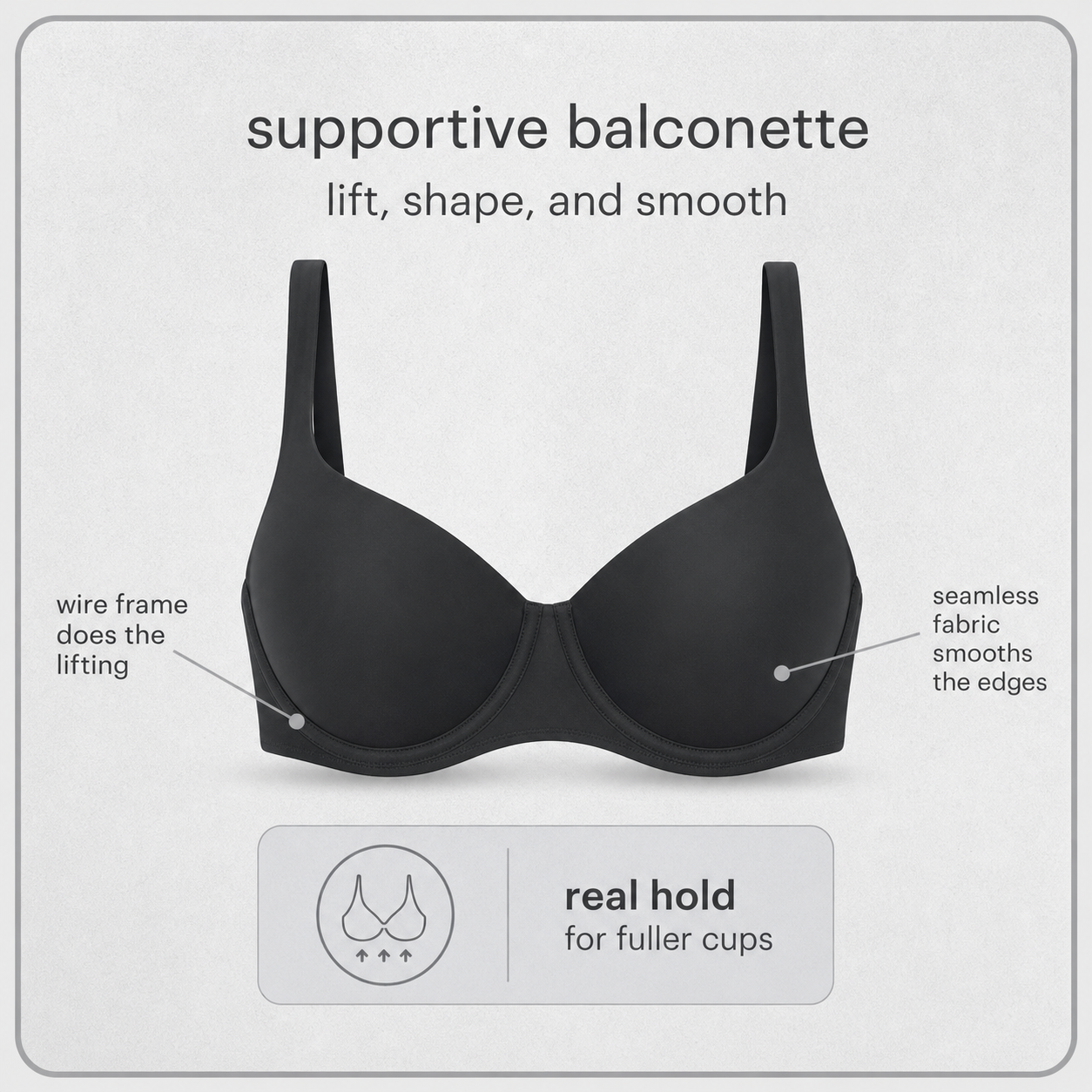 Balconessa™ Reggiseno balconette senza cuciture per un sostegno invisibile