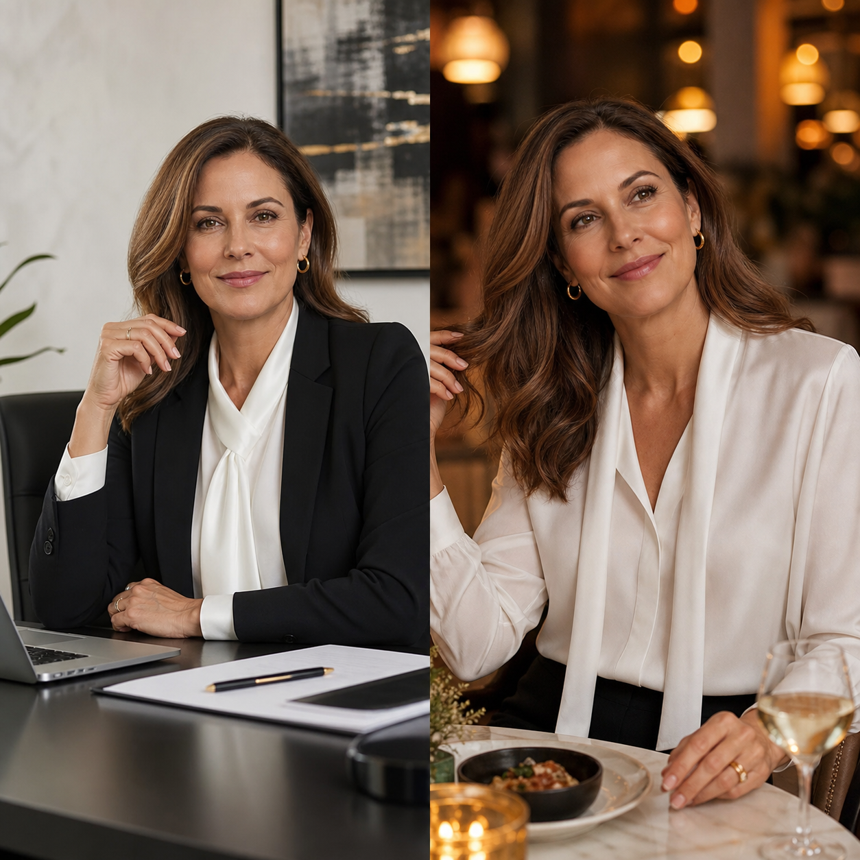 Barbara Abbondanza™ Camicia elegante per lavoro e weekend