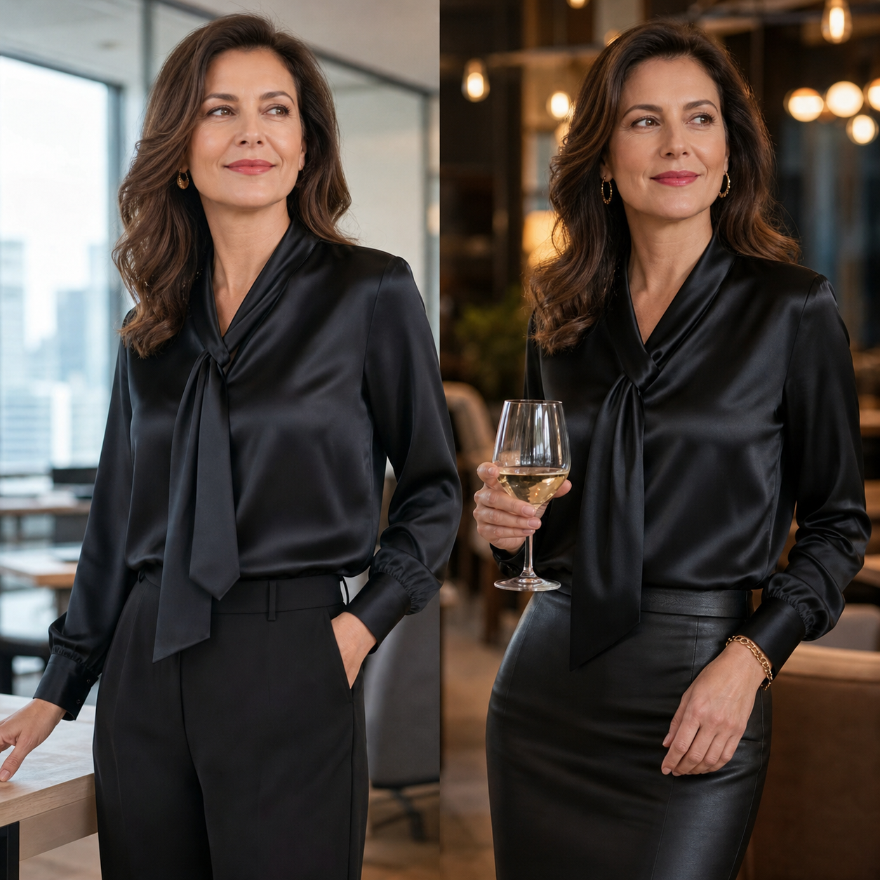 Barbara Abbondanza™ Camicia elegante per lavoro e weekend
