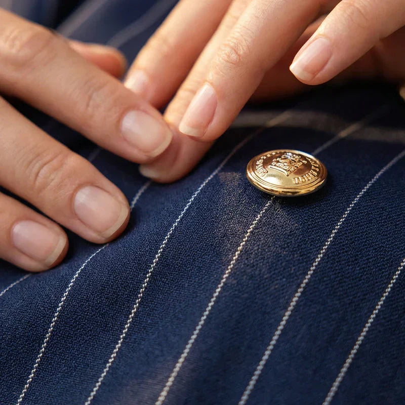 Barbara Ronchi™ Completo sartoriale a righe per uno stile raffinato