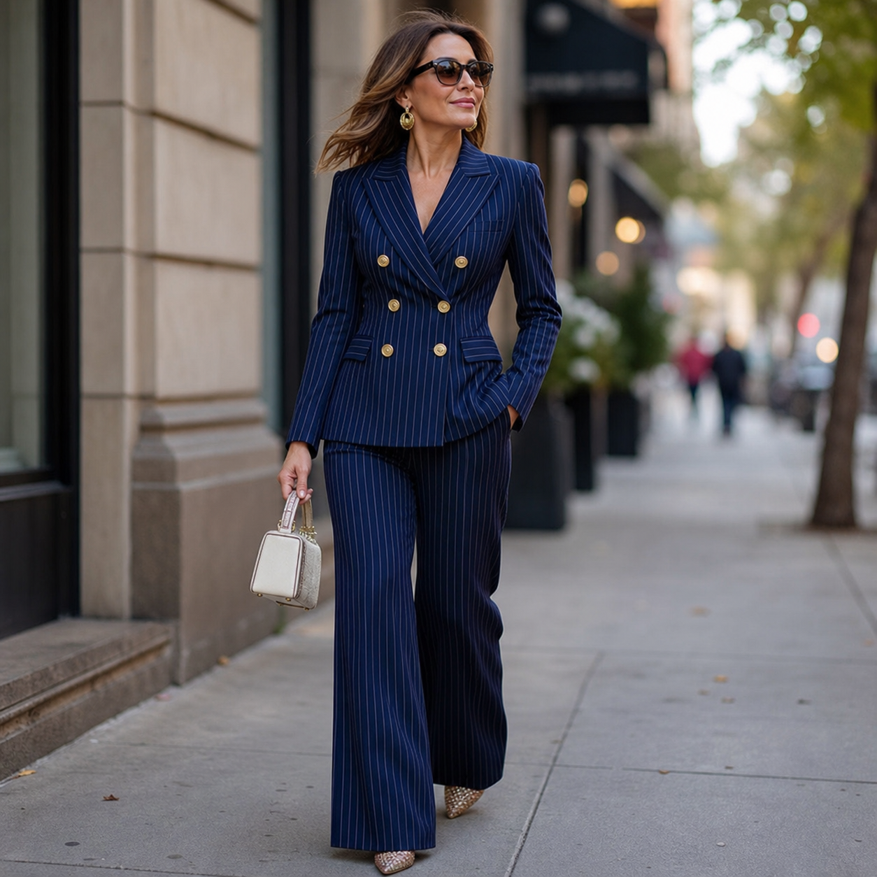 Barbara Ronchi™ Completo sartoriale a righe per uno stile raffinato