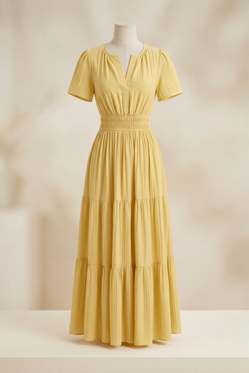 Beatrice Esposito™ abito maxi plissettato fluente