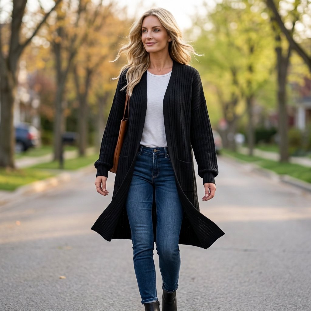 Benedetta Balducci™ Cardigan a coste per look stratificati senza sforzo