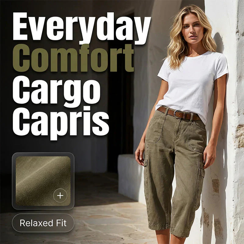 Benedetta Nanni™ Cargo capri relaxed fit con tasche funzionali