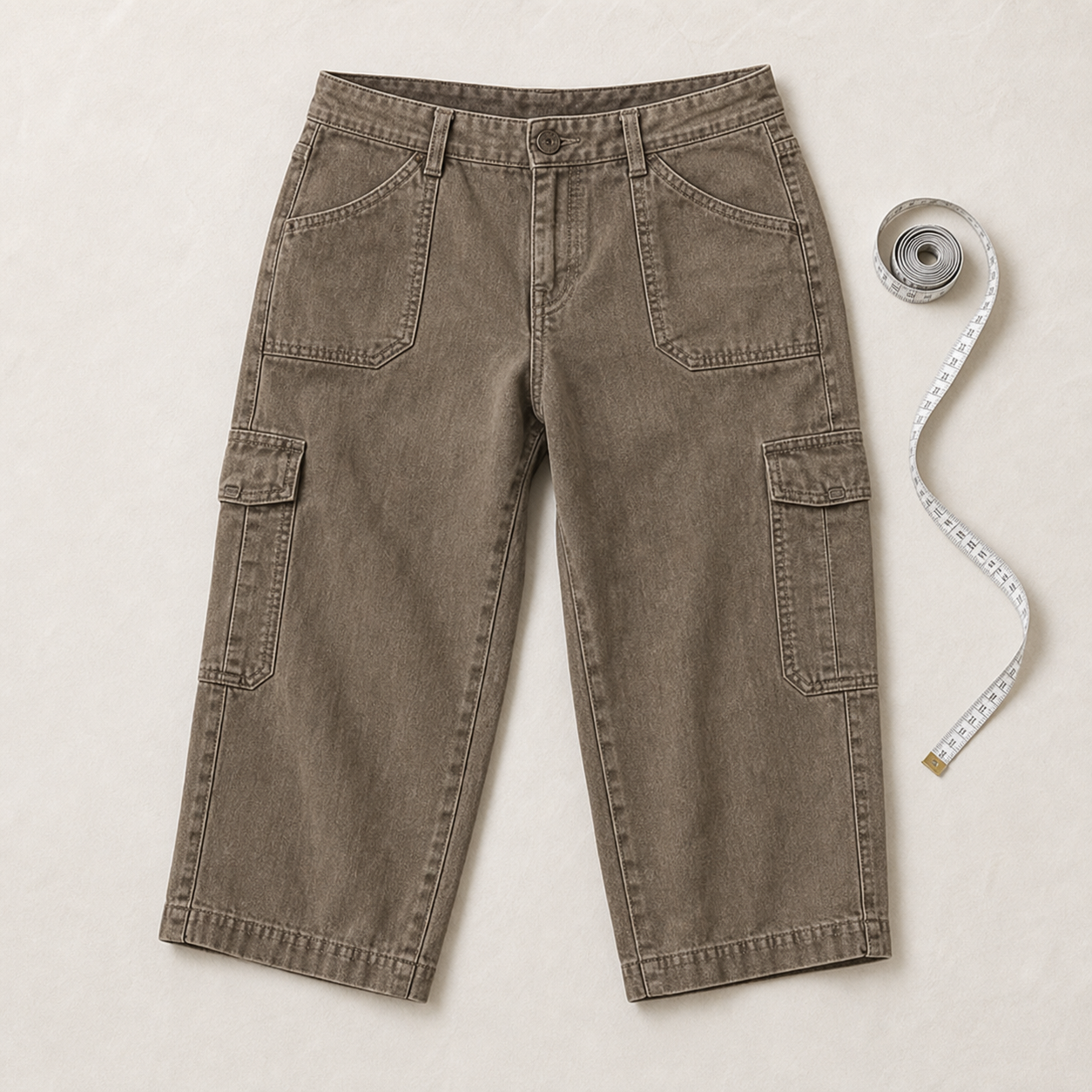 Benedetta Nanni™ Cargo capri relaxed fit con tasche funzionali