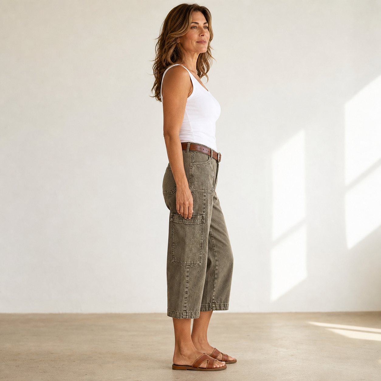 Benedetta Nanni™ Cargo capri relaxed fit con tasche funzionali