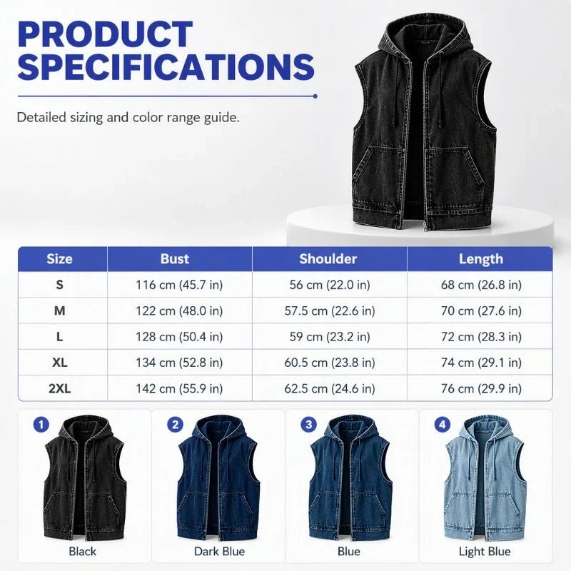 Beniamina Fazio™ Gilet con cappuccio per uno stile stagionale senza sforzo