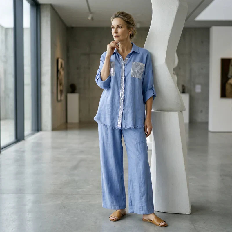 Berta Della Valle™ Completo coordinato con paillettes per ogni occasione brillante