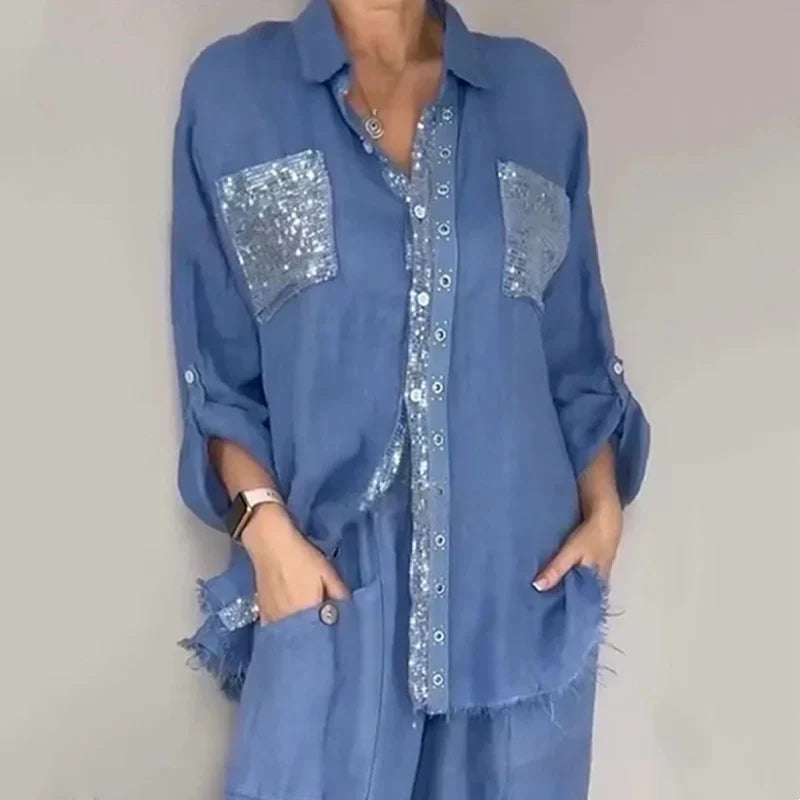 Berta Della Valle™ Completo coordinato con paillettes per ogni occasione brillante