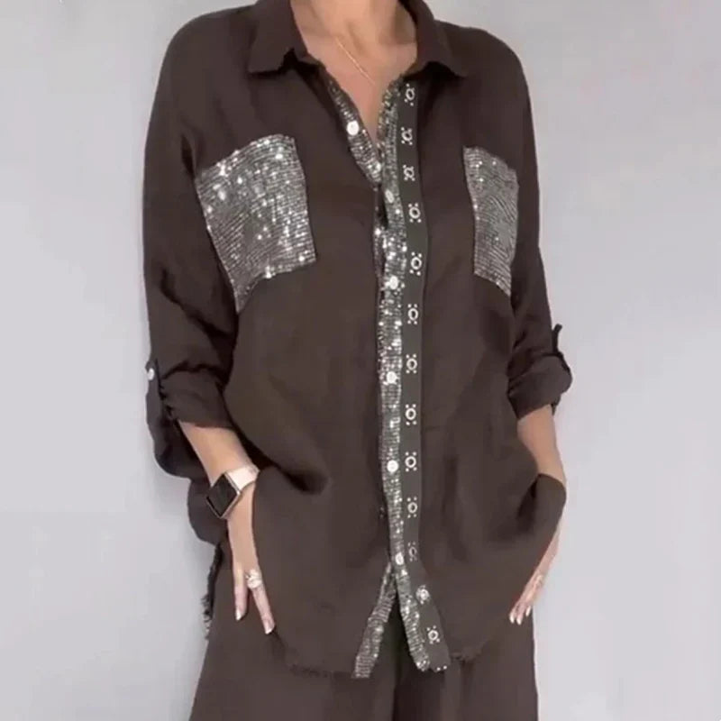 Berta Della Valle™ Completo coordinato con paillettes per ogni occasione brillante