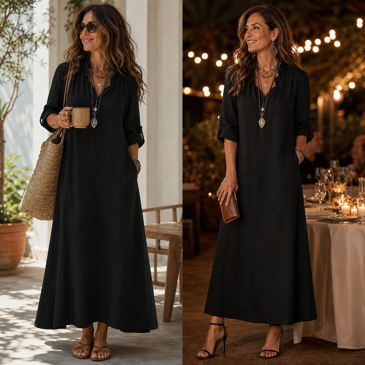 Bianca Napoletano™ Abito maxi fluido per uno stile estivo senza sforzo