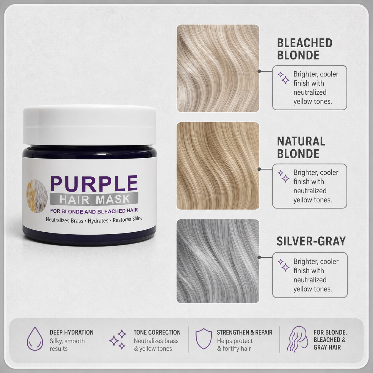 Blondané™ Maschera tonalizzante per capelli biondi senza riflessi ramati
