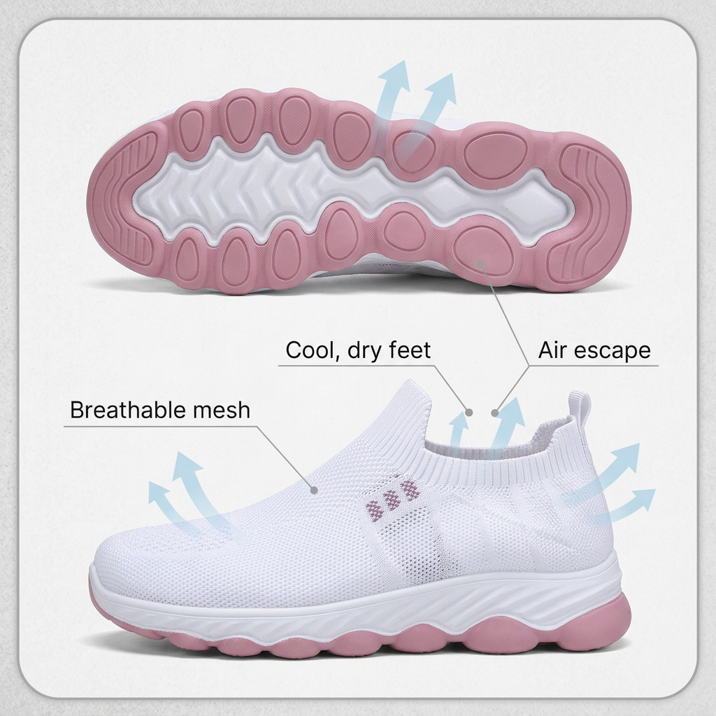 BreezeStep Prime™ Scarpe traspiranti comode per un comfort senza sforzo