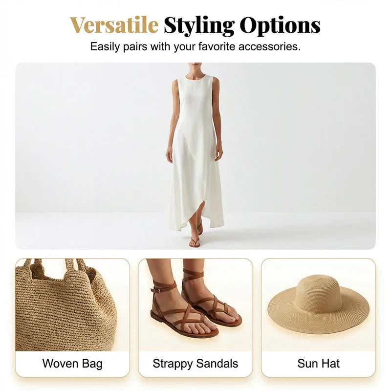Brunella Trapanese™ Abito maxi elegante per uno stile estivo senza sforzo