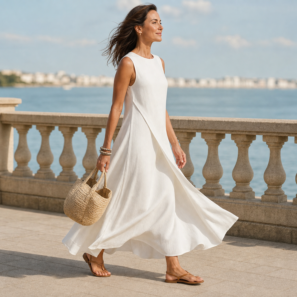 Brunella Trapanese™ Abito maxi elegante per uno stile estivo senza sforzo