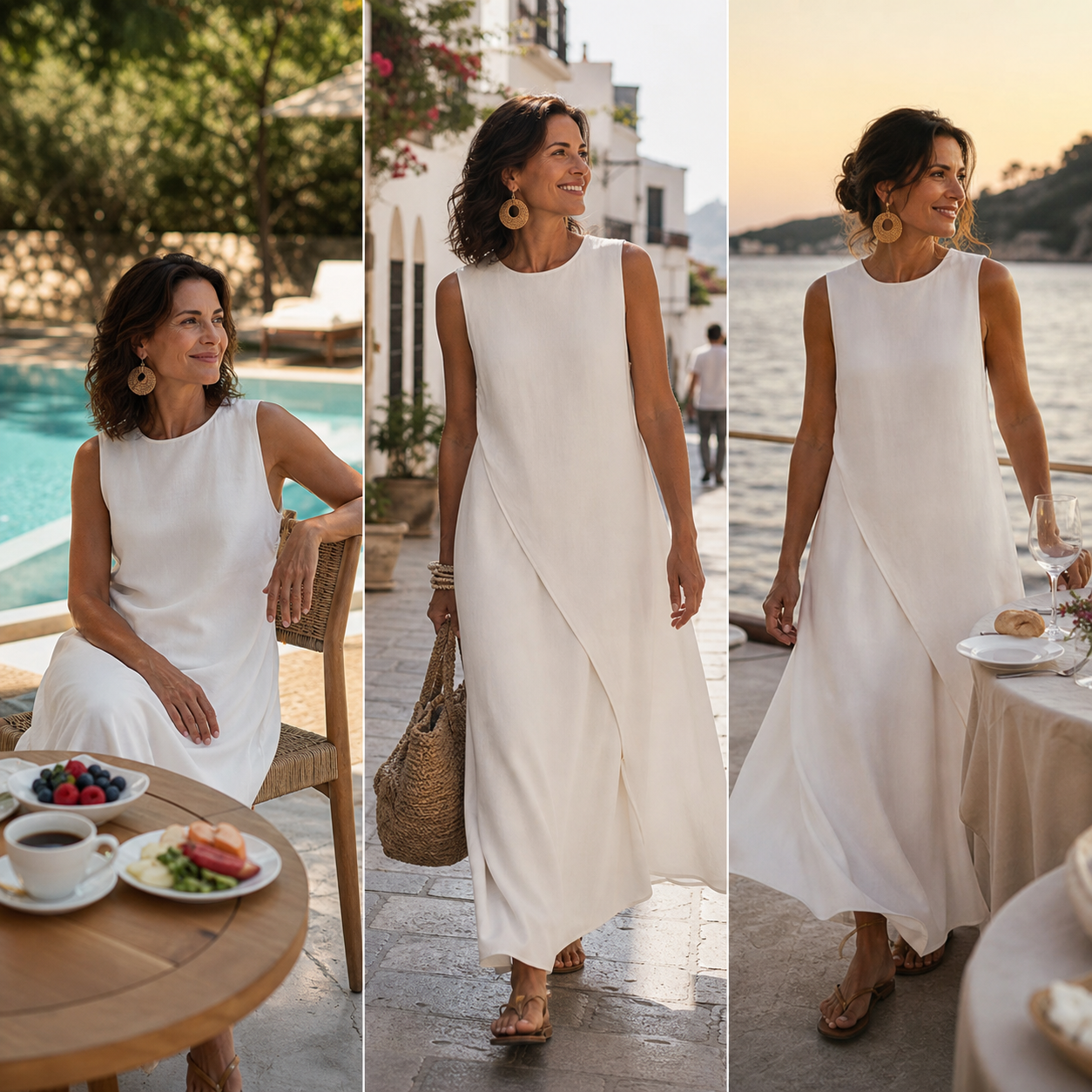 Brunella Trapanese™ Abito maxi elegante per uno stile estivo senza sforzo