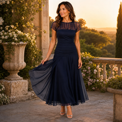 Camilla Della Valle™ Abito elegante e fluido per occasioni speciali