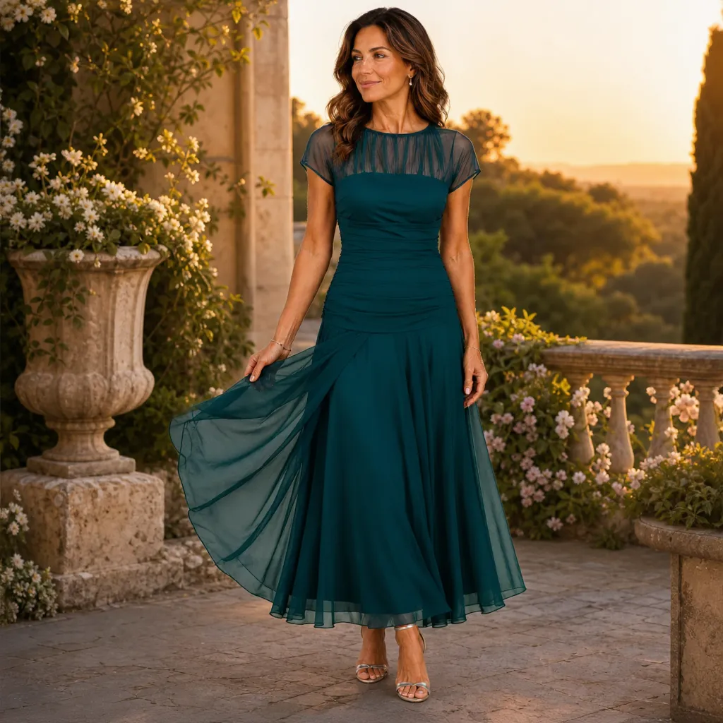 Camilla Della Valle™ Abito elegante e fluido per occasioni speciali