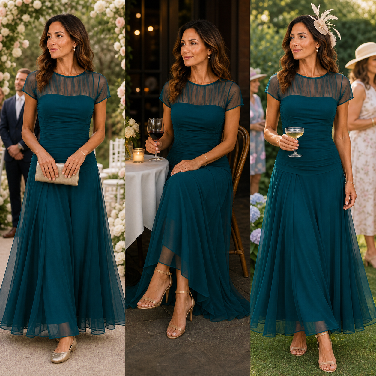 Camilla Della Valle™ Abito elegante e fluido per occasioni speciali