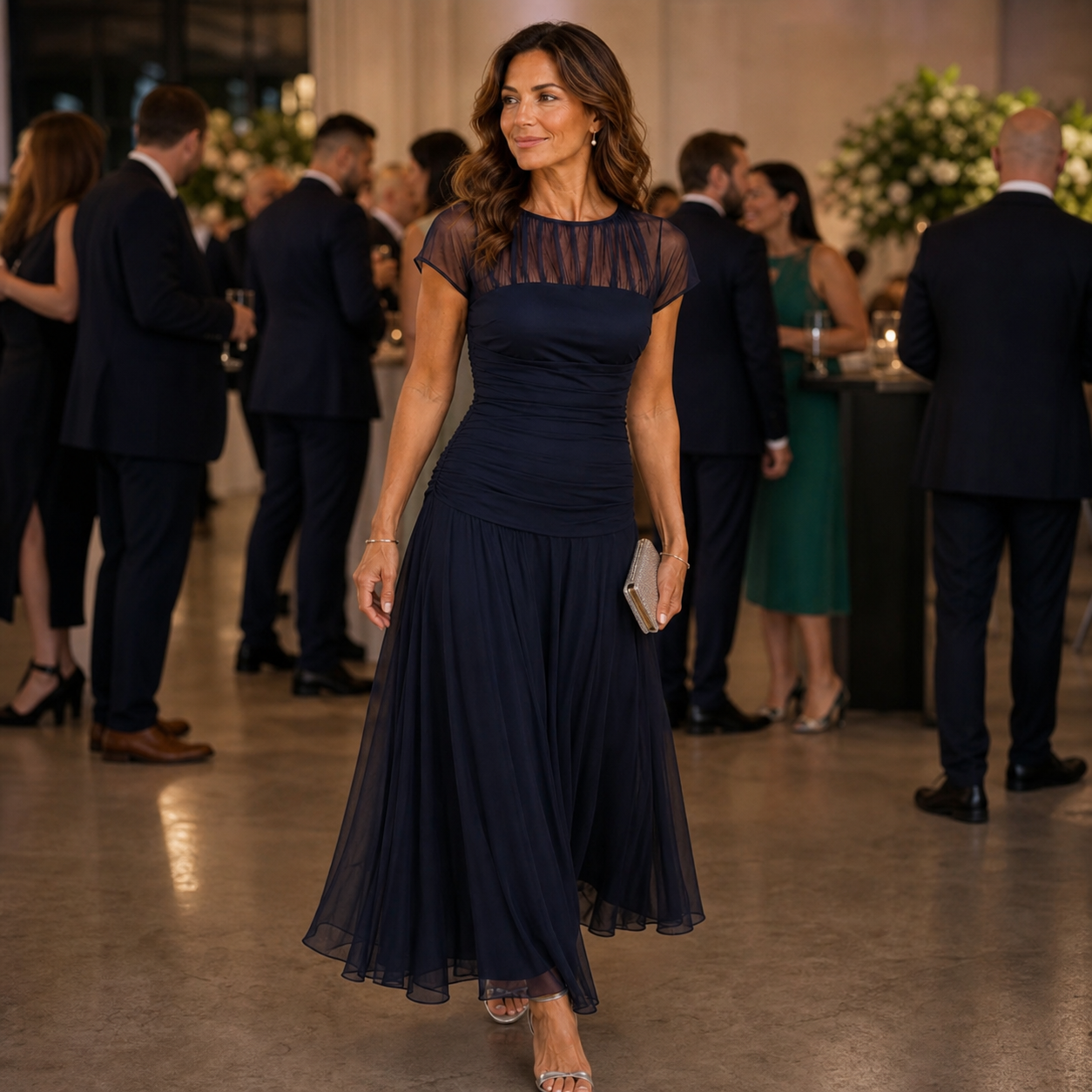 Camilla Della Valle™ Abito elegante e fluido per occasioni speciali