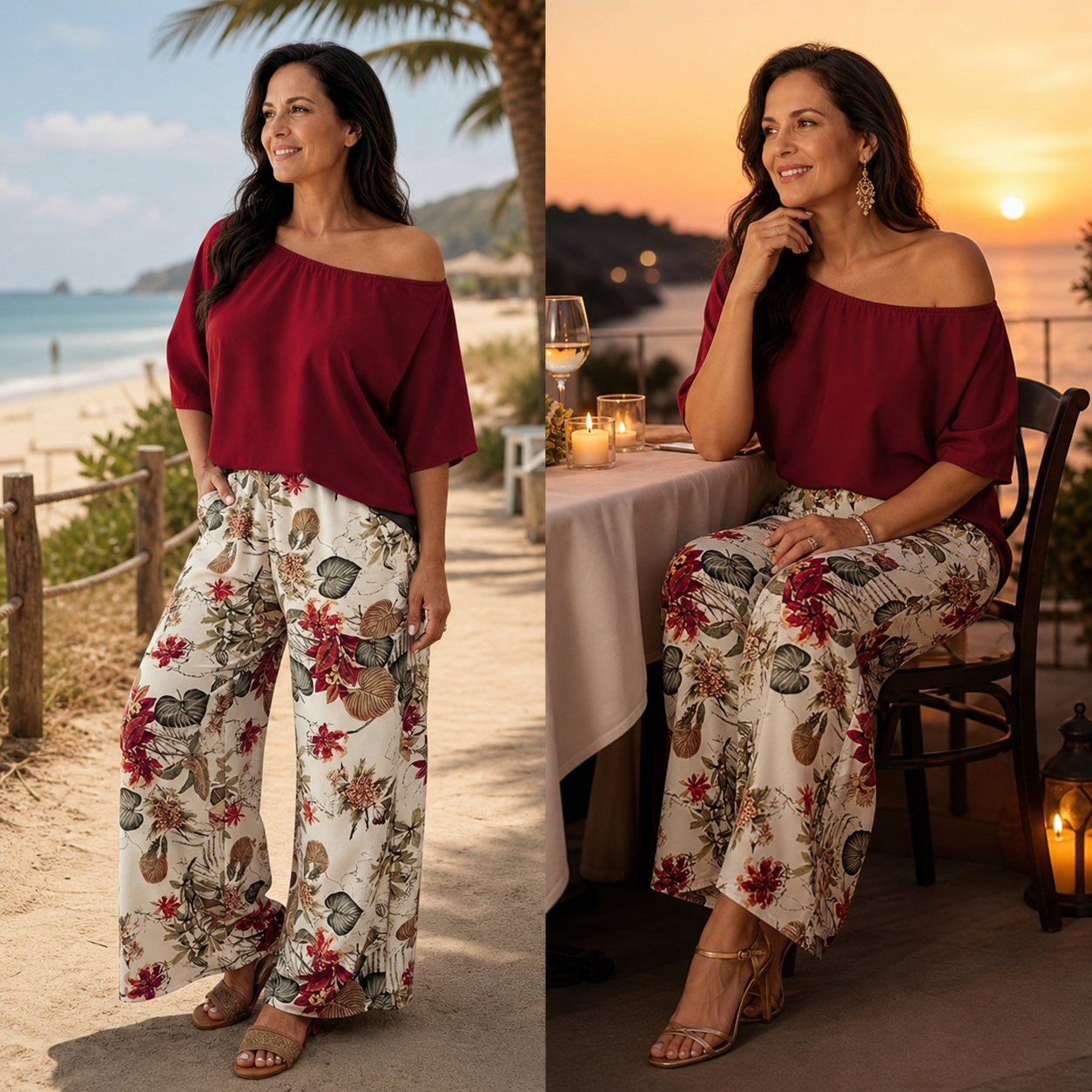 Camilla Panariello™ Set coordinato da vacanza per uno stile senza sforzo