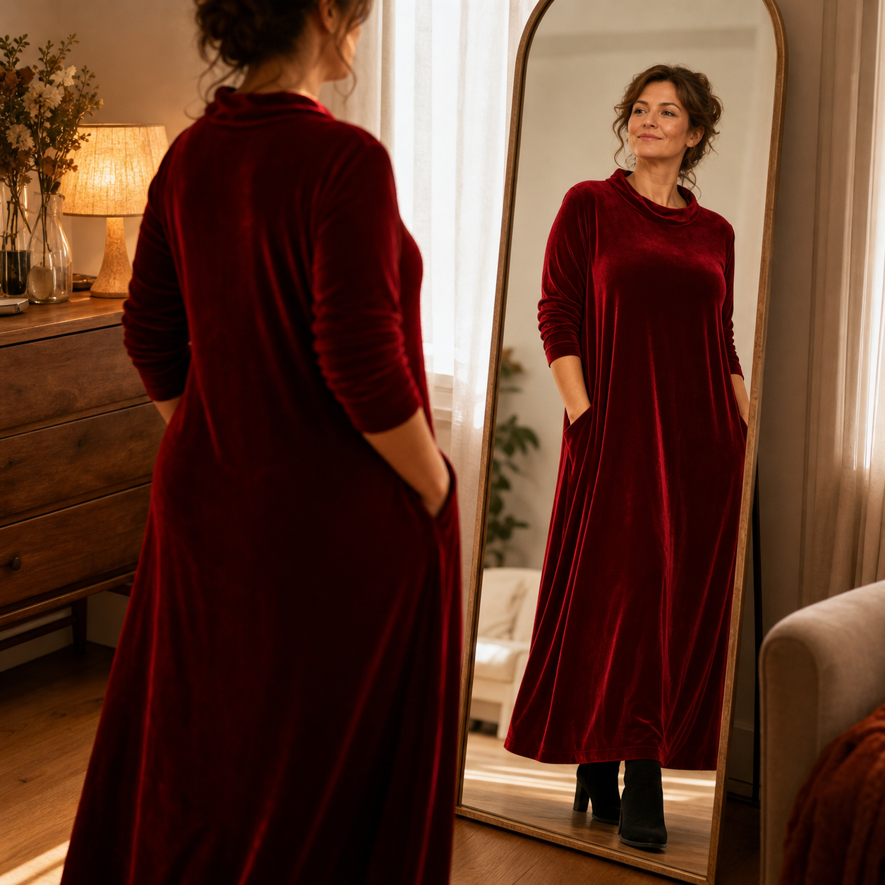 Candida Manganelli™ Maxi dress comodo per uno stile senza sforzo