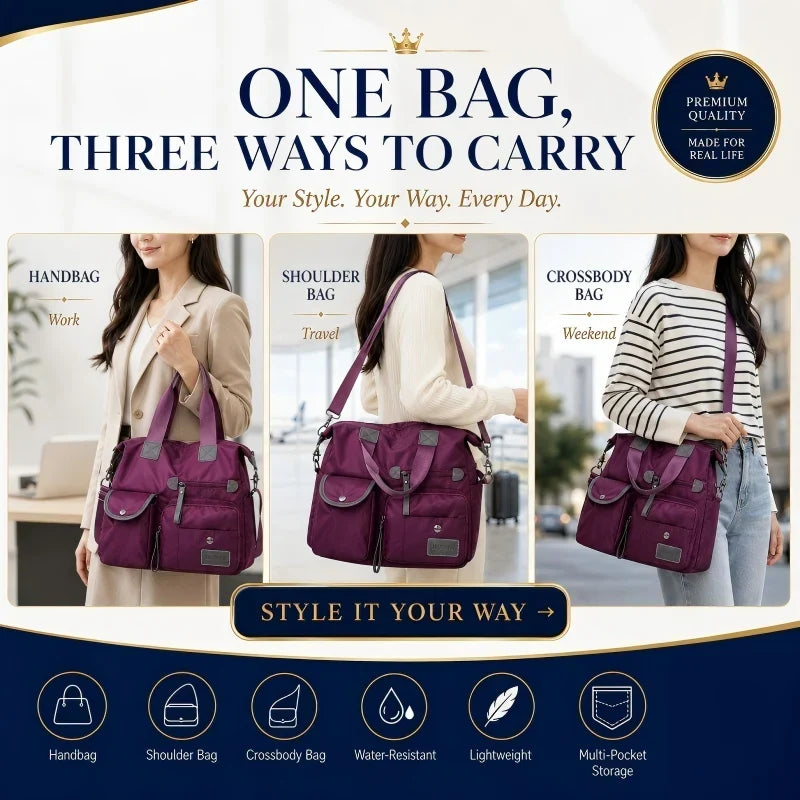 CarryLux™ Borsa tote capiente per un'organizzazione senza sforzo