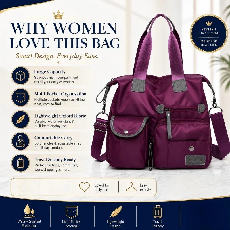 CarryLux™ Borsa tote capiente per un'organizzazione senza sforzo