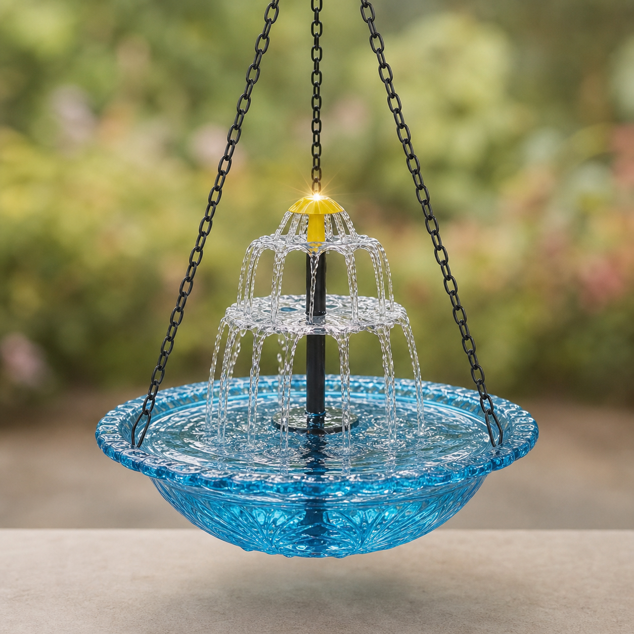Cascadelle™ Fontana a cascata solare per uccelli