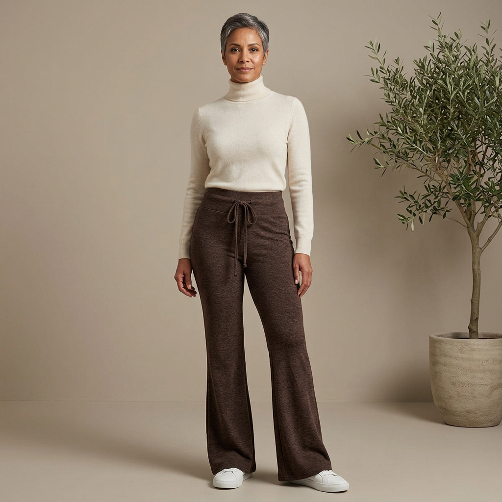 Caterina Boselli™ Pantaloni a vita alta e zampa d'elefante per una silhouette allungata senza sforzo