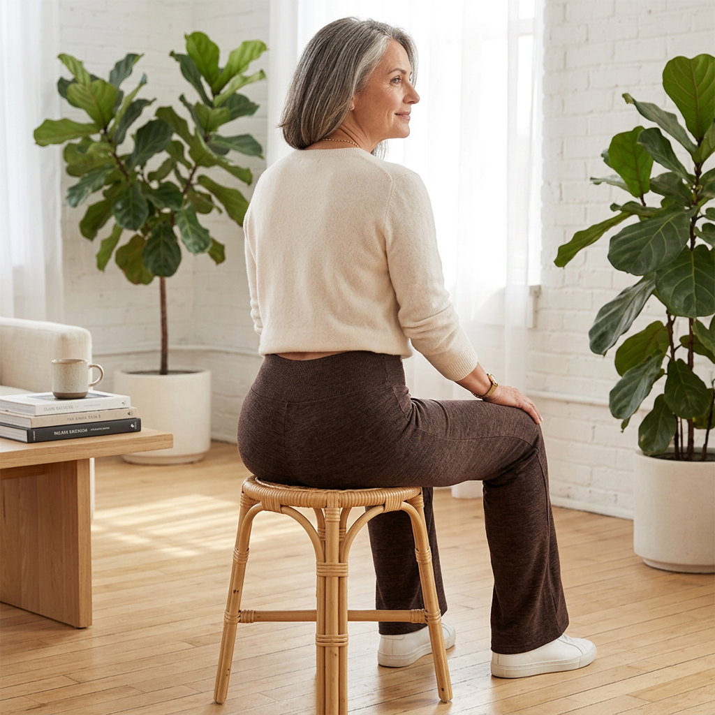 Caterina Boselli™ Pantaloni a vita alta e zampa d'elefante per una silhouette allungata senza sforzo