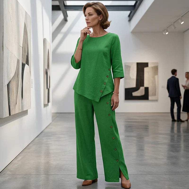 Caterina Fabbri™ Coordinato relaxed a gamba larga